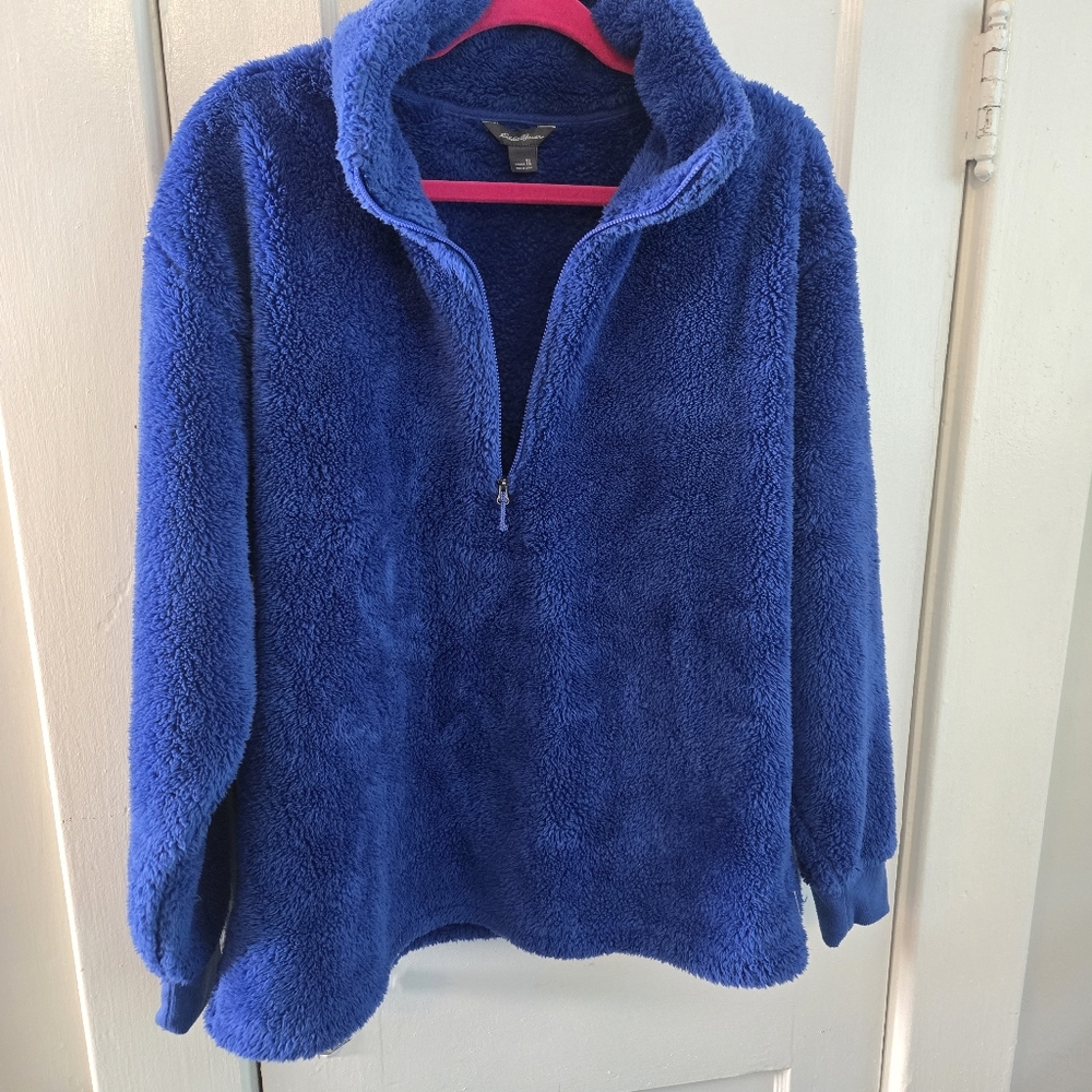 Women's Quest Plush 1/4-zip Fleece size TALL LARGE